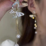 Trendy butterfly earrings