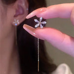 Shiny Diamond Flower Earrings🌸
