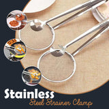 Stainless steel filter clip