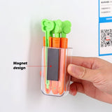 5 PCS Carrot Sealed Clip Organizer with Magnet