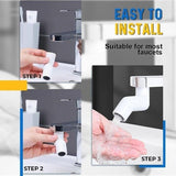 Universal rotary faucet extender