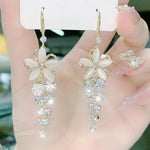 Fashion Flower Zircon Earrings
