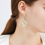 Fashion Hollow Leaf Earrings