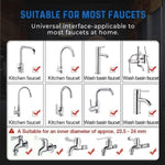 Universal rotary faucet extender