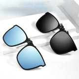 Polarised clip-on flip-up sunglasses