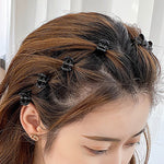 (6pcs)Korean Trendy Black Mini Powerful Multifunctional Hair Clip