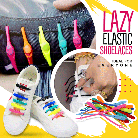 12/24pcs Pack Lazy Elastic Shoelaces