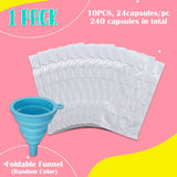 Disposable Ice Making Bag (1Pack/10Pcs) With Free Foldable Funnel