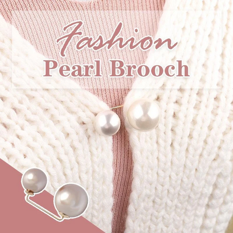 Fashion Pearl Brooch 3Pcs (WHITE & SILVER & CHAMPAGNE)