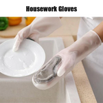 Housework Brush Bowl Shoes Silicone Gloves 1Pair