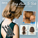 Long Hair To Bob Head Hair Clips - 3PCS