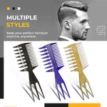 Professional Wide-Tooth Anti-Static Double-Sided Comb (2 Styles/Pack)