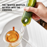 3 in 1 Cleaning Brush Multifunctional Bottle Gap Cleaner Brush