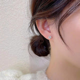 Gorgeous Diamond Five Pearl Earrings