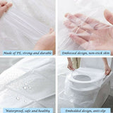 Biodegradable Disposable Plastic Toilet Seat Cover （50 Pcs/Set)