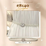 Stylish and Elegant Pearl Belt Elastic Waist Chain
