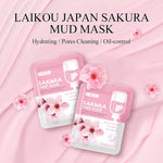 10pcs Japan Sakura Mud Face Mask Anti Wrinkle Night Facial