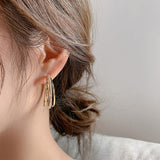 Gold Three Hoop Earrings