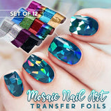 Mosaic Nail Art Transfer Foils (Set of 12PCS)