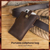 Universal Leather Case Waist Bag