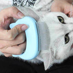 PET HAIR REMOVAL MASSAGING SHELL COMB