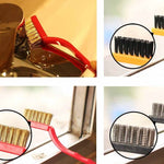 Gas Stove Cleaning Brush Kitchen Range Hood Degreasing Decontamination Stove Cleaning Tool Steel Wire Small Brush
