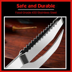 Stainless Steel 3 In 1 Fish Scale Knife Cut/Scrape/Dig Maw Knife Scale Scraper