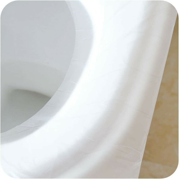  EGV-50 Pieces Disposable Plastic Toilet Seat Cover