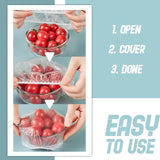 Elastic Food Storage Covers (100Pcs/Set)