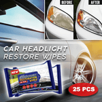 Car Headlight Restoration Wipes (25 PCS)